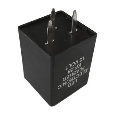 3-Pin EP28 Electronic LED Flasher Relay - Fix Hyper Flash For 1156, 1157, 7443 Bulbs & More