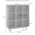 thumbnail image 4 of Crosley Furniture Liam 9 Cube Bookcase in Walnut, 4 of 10