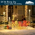 thumbnail image 3 of Joyfy 4 FT Reindeer Christmas Outdoor Yard Light Decorations,200 LED Lights Reindeer and Sleigh for Christmas Outside Lawn Decor,Warm White Light, 3 of 8