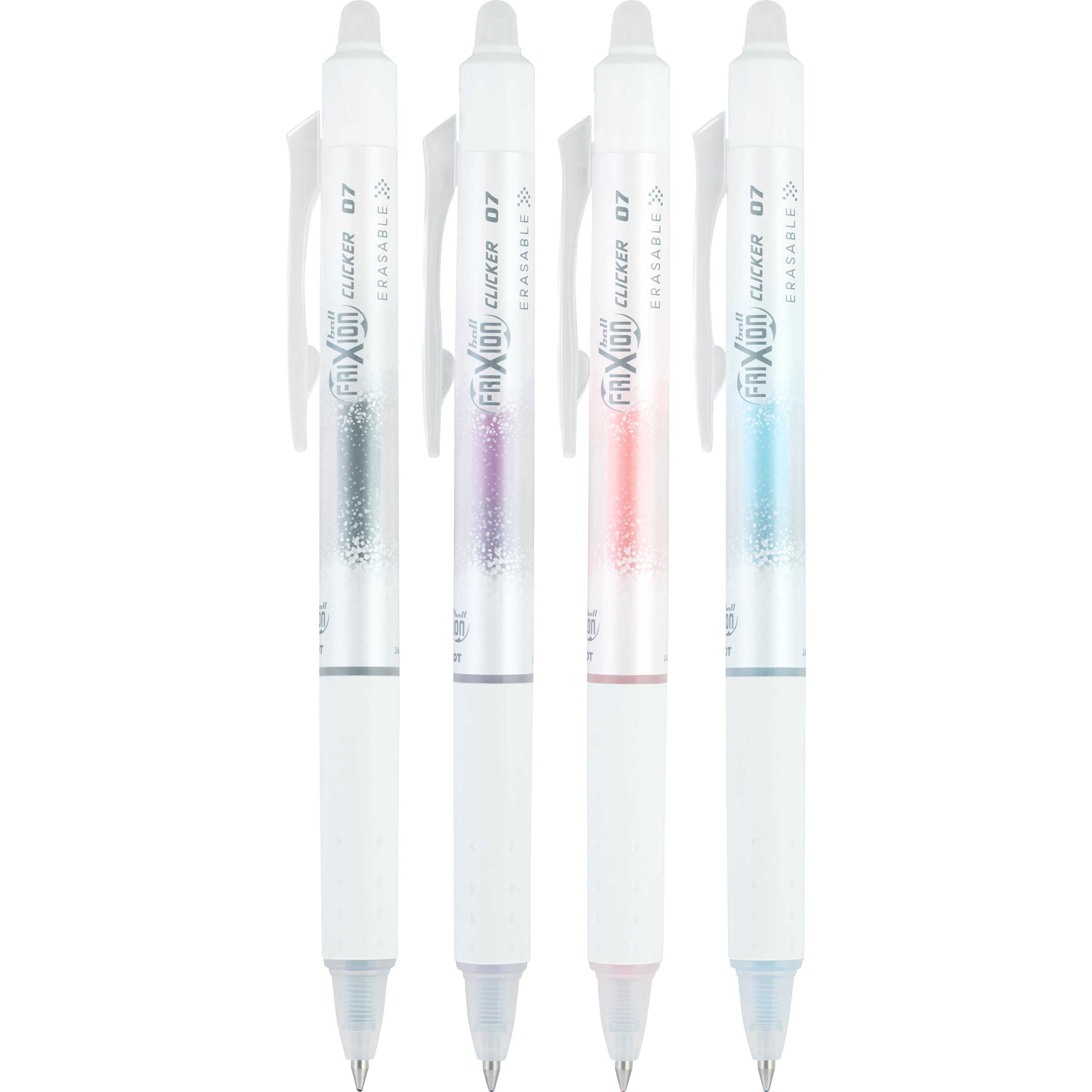 Pilot FriXion Aura Erasable Gel Ink Pens, Fine Point, 0.7mm, Assorted Ink 4 Count