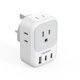 thumbnail image 1 of Adaptador de enchufe TESSAN tipo G UK Travel con 4 salidas y 3 puertos USB, 1 of 6