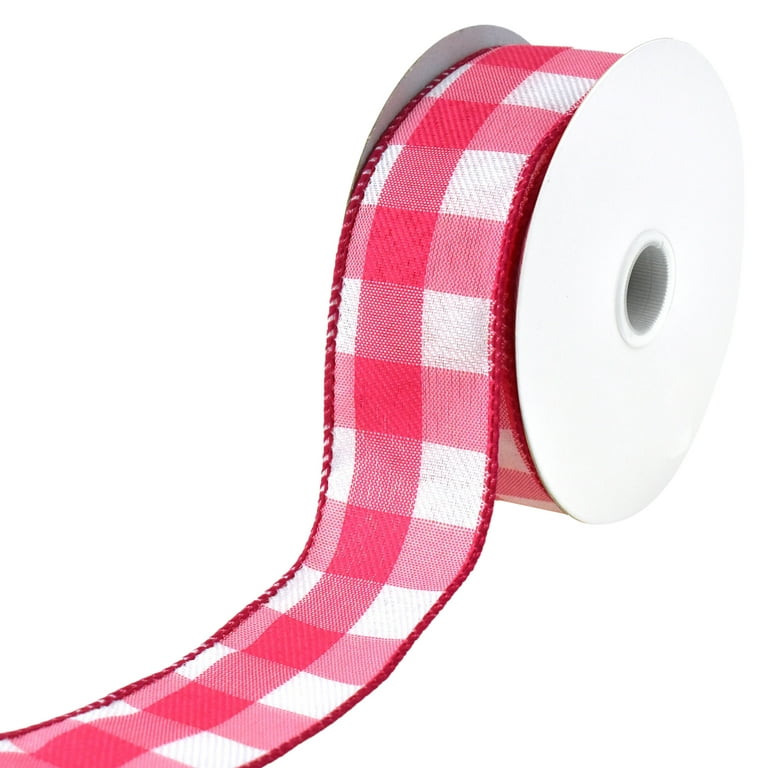 Red Gingham Wired Edge Ribbon - 1 1/2, Hobby Lobby