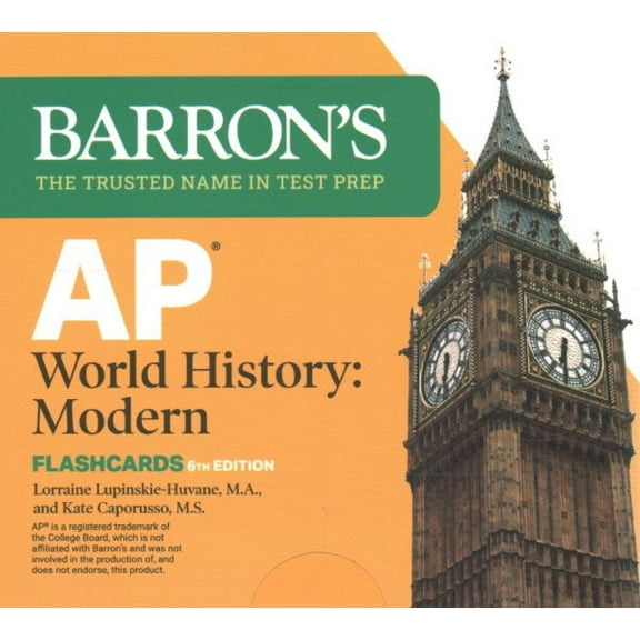 AP World History: Modern Flashcards, Sixth Edition (Barron's AP Prep) Barron's Educationa