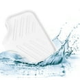 thumbnail image 5 of Soap Dish Soap Cleaning Storage Keep Soap Dry for Home Bathroom Kitchen Silicone White 13.5x10.5cm, 5 of 6