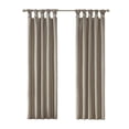 thumbnail image 6 of Madison Park Emilia Twist Tab Total Blackout Window Curtain in Pewter 50x84", 6 of 14