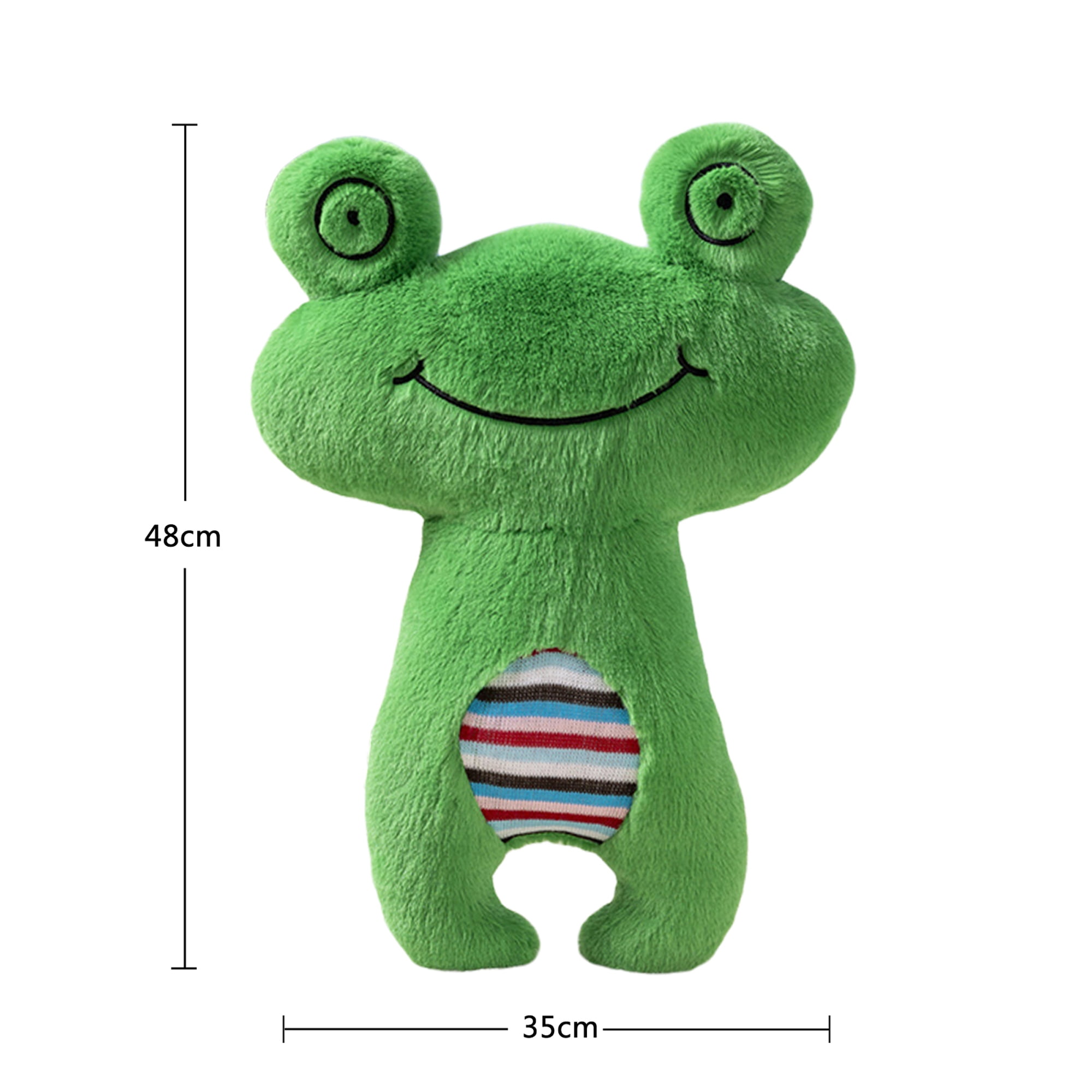Cute Frog Plush Pillow 18 Inch Frog Stuffed Animal, Soft Kawaii Plushie Toys,  Gifts for Kids (Snail/Zebra/Hedgehog) 