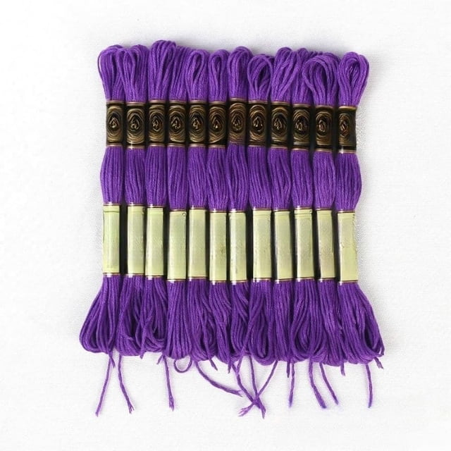 10-Piece Embroidery Thread Set - Cross Stitch Thread, suitable for hand embroidery and bracelet making, craft supplies.,purple