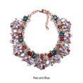 thumbnail image 4 of Minnieouse Gargantilla grande con diamantes de imitación que añade glamour y elegancia al atuendo de mujer con cuello grande de diamantes de Ropa, zapatos y accesorios Miscelánea Rojo azul, 4 of 6