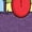 HEATHER PURPLE, variant on Garfield - Character Grid Fitted Short Sleeve Graphic T-Shirt