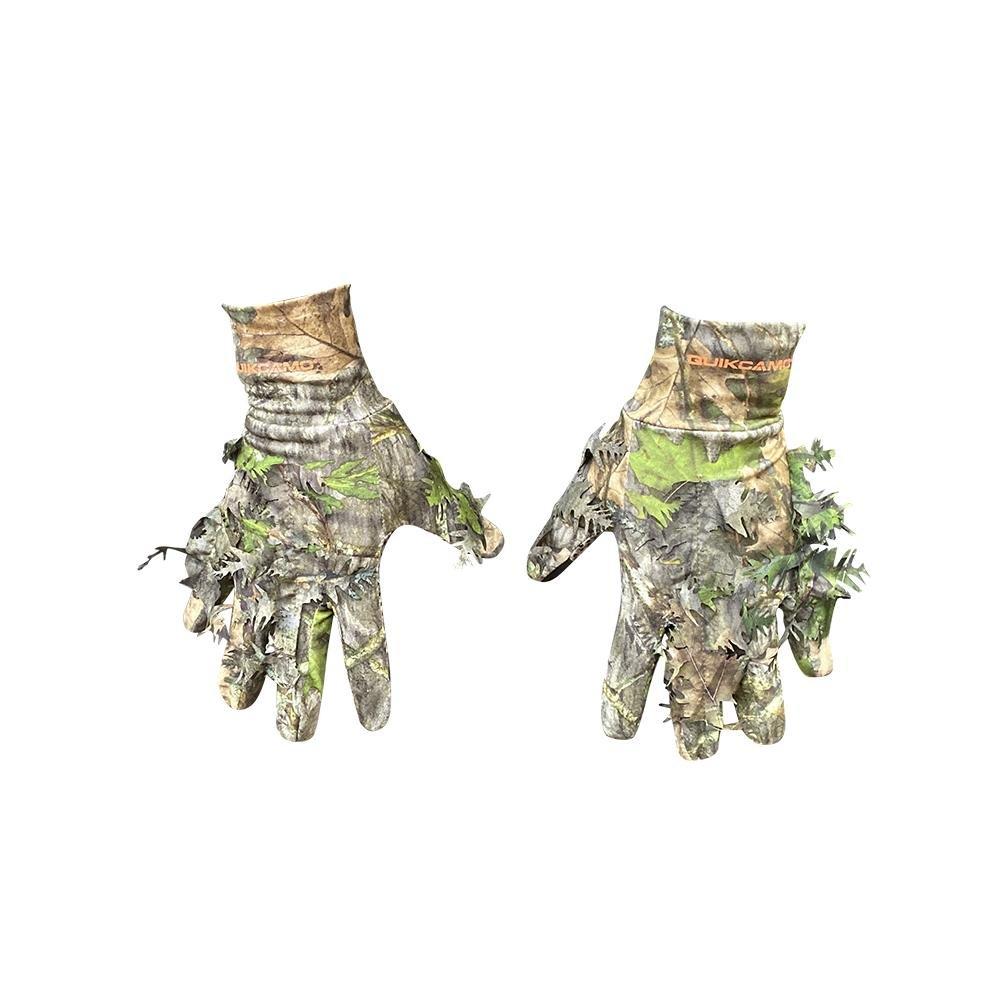 Leafy Camo Gloves (Fingerless or Touchscreen Tips)