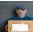 thumbnail image 4 of 100 Pack Clear Packing Slip Pouches, 7" x 5.7" Waterproof Shipping Label Sleeves with Adhesive, 4 of 7