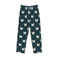 thumbnail image 6 of Uemuo Funny Chicken Pattern Men's Wide Leg Palazzo Lounge Pants with Pockets Light Weight Loose Comfy Casual Pajama Pants-XX-Large, 6 of 9
