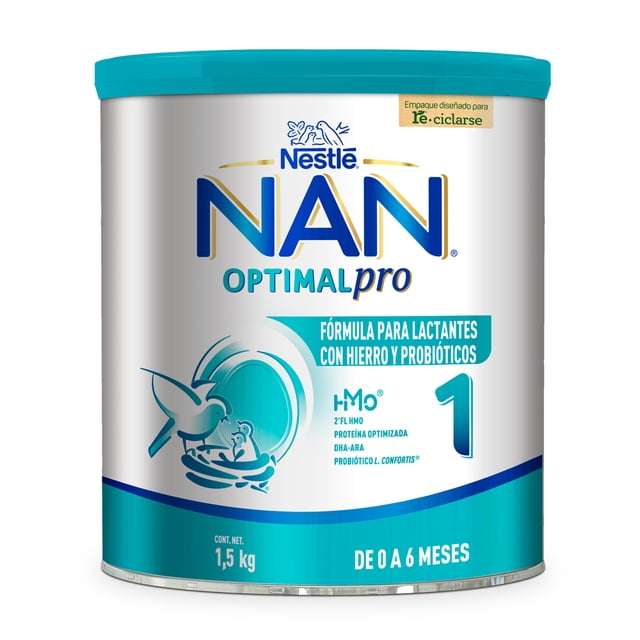Fórmula para lactantes NAN Optimal Pro etapa 1 de 0 a 6 meses 1.5 kg