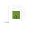 thumbnail image 3 of Gallery Pops Minecraft: Iconic Pixels - Mobs - Zombie Villager Wall Art, White Framed Version, 12" x 12", 3 of 5