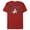 Red, variant on Men's Star Trek: The Next Generation Captain Dad Graphic Tee Black Small