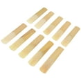 thumbnail image 2 of OUNONA 10Pcs Tenor Saxophone Reeds Strength 2.5 Brown Musical Instrument Accessories, 2 of 6