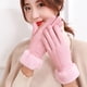thumbnail image 2 of Guantes de gamuza para mujer, cálidos, acolchados, de terciopelo, resistentes al frío, para conducir y montar a caballo, bonitos, con pantalla táctil, para estudiantes, 2 of 6