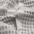 thumbnail image 6 of Superior Mai Geometric Waffle Cotton Blanket, California King, Platinum, 6 of 9