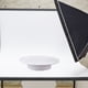 thumbnail image 4 of Mesa giratoria eléctrica con pantalla giratoria, mesa giratoria de joyería de velocidad ajustable para Terciopelo Blanco Zulema Tocadiscos de pantalla, 4 of 7