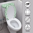 thumbnail image 3 of HELLHERO Paw Print Pattern Toilet Lid Covers Set for Stretch Elastic Fabric Adjustable Non-Slip Easy Care Soft Stretchy Fabric Adds Holiday Charm, 3 of 8