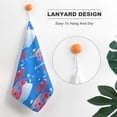 thumbnail image 5 of American Flag Blue Red White Towels for Bathroom, Kitchen, Gym, Towels, Soft, Highly Absorbent, Hanging Towel with Hanging Eyelet, 5 of 8
