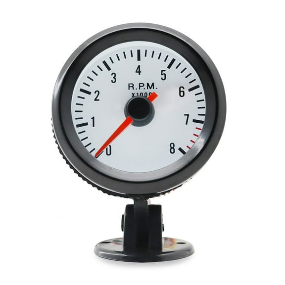 Automotive Tachometer Meter With Blue LED, 2 Inch 52mm, 0 to 8000RPM Scale Essential For 1-8 Cylinder Engine Maintenance