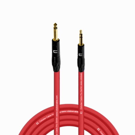 Coluber Cable 1/4" TS Male to 3.5 TRS Male - Pro 3-Pin Microphone Connector