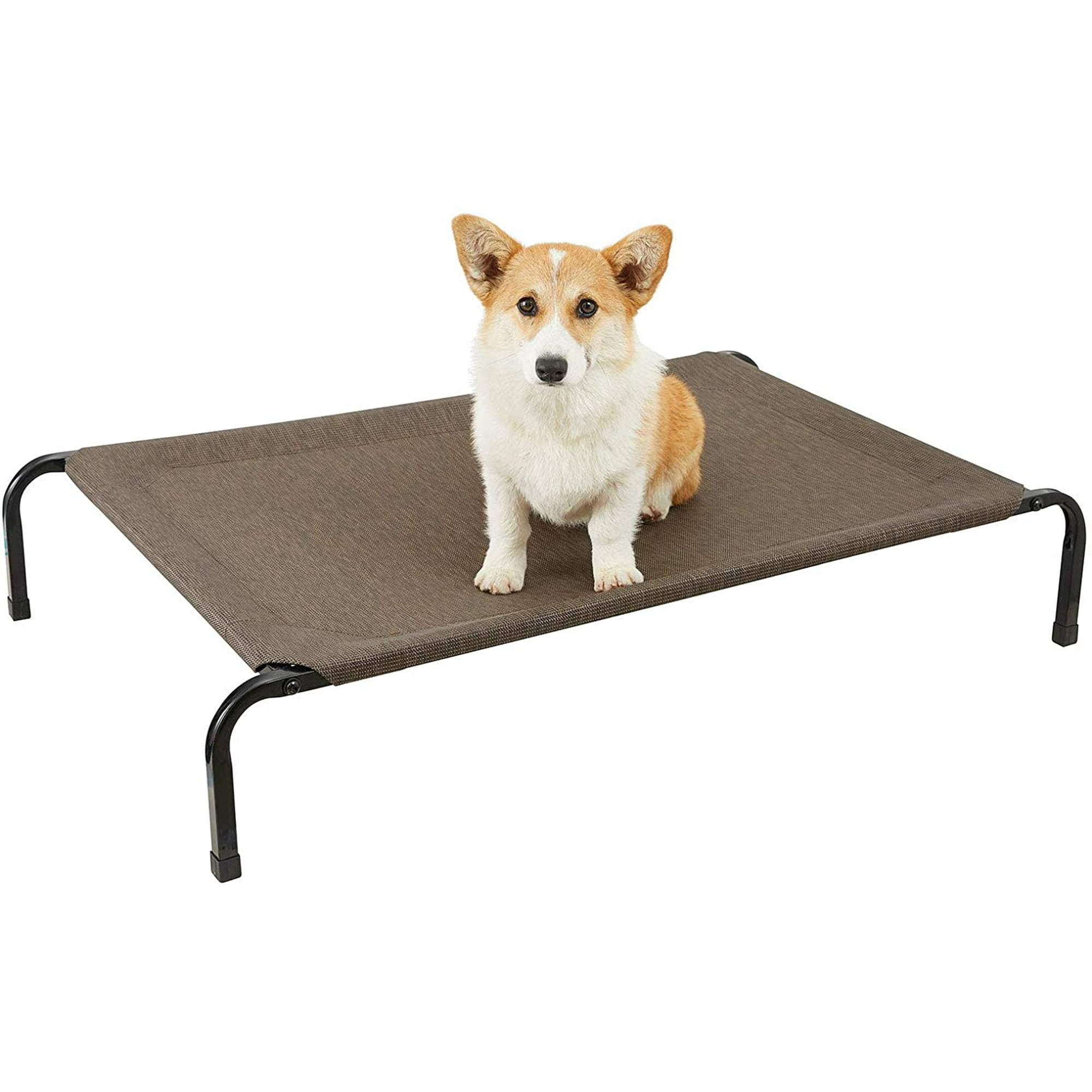 Iguohao Original Elevated Dog Bed Portable Cooling Pet Bed With Nonskid Feet Durable Raised Dog Cot Breathable Chew Proof Textilene Mesh Dog Bed