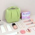 thumbnail image 6 of For Girls Elegant Candy Color Handbag Storage Cases Travel Wash Bag Makeup Bag Hanging Toiletry Bag Women Cosmetic Bag Korean Storage Bag BEIGE, 6 of 8