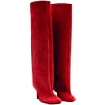 thumbnail image 2 of Women's Knee High Long Boots Square Toe Wide Calf Stiletto Heel Tall Design, 2 of 9