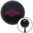 thumbnail image 1 of American Shifter  Pink US Air Force Star Black Metal Flake Shift Knob with M16 x 1.5 Insert Shifter, 1 of 1