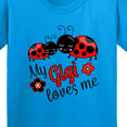 thumbnail image 4 of Inktastic My Gigi Loves Me with Cute Ladybugs Youth T-Shirt, 4 of 5