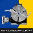 thumbnail image 3 of VEVOR Table Rotative 8 Pouces/200 mm Table Rotative Horizontale Verticale 3 Fentes pour Machine à Laminer MT-3 Table Rotative pour Laminage Précision 360 Degrés, 3 of 9