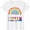 White, variant on Be A Good Human LGBT LGBTQ Lesbian Pride Rainbow Flag T-Shirt Gift