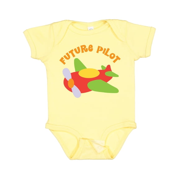 Inktastic Future Pilot Airplane Boys or Girls Baby Bodysuit