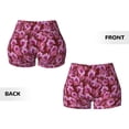thumbnail image 5 of Lsque Orchids Flowers Pattern High Waisted Biker Shorts for Women-Tummy Control Fitness Athletic Workout Running Yoga Gym Shorts,Moisture-Wicking-X-Large, 5 of 9