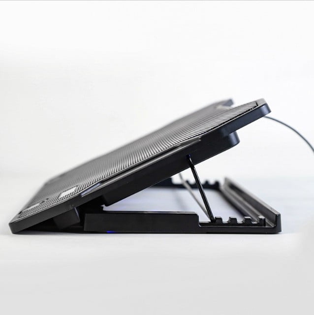 High-Performance Laptop Pad with Multiple Quiet Fans and Adjustable Ergonomic Stand for Enhanced Gaming and Workstation Use