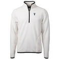 thumbnail image 2 of Men's Cutter & Buck White Villanova Wildcats Vault Cascade Eco Sherpa Fleece Quarter-Zip Pullover Jacket, 2 of 3