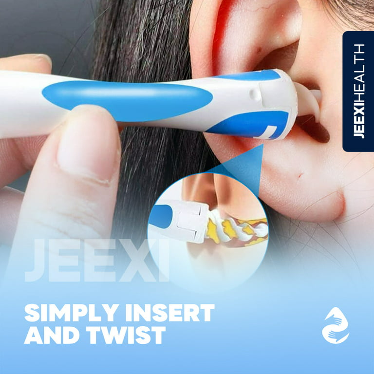 Q-grips Cured'oreille Remover Tvidler Earwax Remover Spiral Swab Toddler Q  Grips Kit d'enlèvement de cérumen Nettoyeur d'oreille Enlèvement de cérumen  avec 16 Replacem