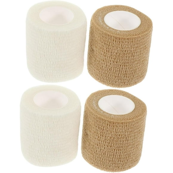 2sets Elastic Thickened Finger Bandage Wrap Lashes Welly Bandages Patch Fingertip Bandages Gauze Large Bandages Tape Grip Injury Calf Stretch Adhesive Bandages Non-Woven 12rolls*2