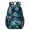 Basketball and Fire, variant on Basketball and Fire Teal Pattern 17" School Backpacks for Teens,Waterproof Oxford Fabric,S-Shape Padded Straps for School,Travel,Hiking,Camping