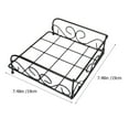 thumbnail image 2 of WEAVILUX Black Metal Napkin Holder for Home and Kitchen, Desktop Tissue Organizer Rack, Dining Table Storage Stand, 2 of 6