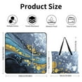 thumbnail image 2 of Marble Texture Outdoor Picnic Blanket, Foldable Waterproof Beach Mat, Portable Beach Blanket for Beach Camping, Hiking, Family Concerts, 2 of 7