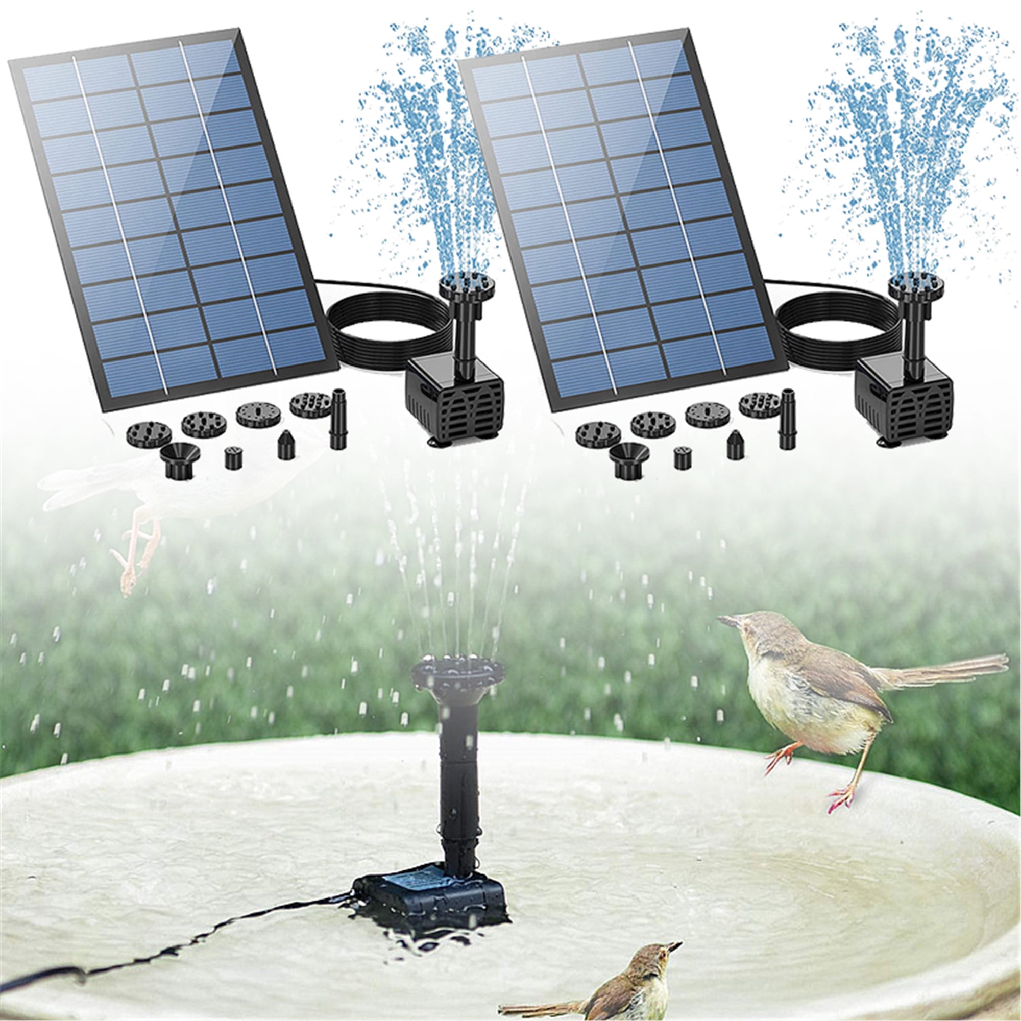5W Solar Water Pump Solar Powered Fountain Pump Kit Outdoor Garden Pond Pool 