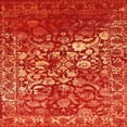 thumbnail image 1 of Ahgly Company Indoor Square Contemporary Red Abstract Area Rugs, 6' Square, 1 of 6