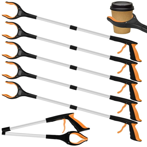 Trash Grabber Tottist comercial de 32 pulgadas para personas mayores, 6 unidades