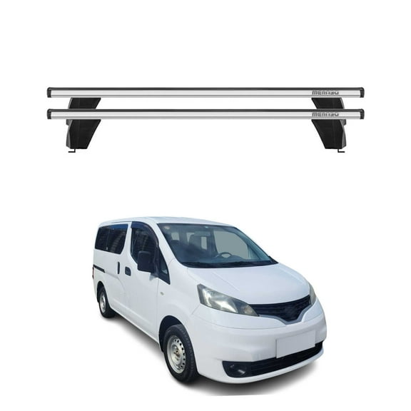 Fix Point Roof Racks Cross Bars for Nissan NV200 2013-2021 Gray 2Pcs