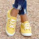 thumbnail image 4 of Zapatos de lona de corte bajo Zapatos planos casuales para estudiantes de la versión coreana perezosa de un pie Wmkox8yii  FOPL2648, 4 of 6