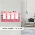 thumbnail image 5 of Pink Diamonds Fallen Switch Cover Decorative Wall Plate / 4-Gang 4-Decor / Standard Size 4.5x8 in, 5 of 5