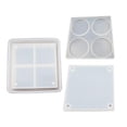 thumbnail image 1 of Posavasos de resina Caja de baratijas de silicona Bandeja de almacenamiento de joyas Herramientas para manualidades, 1 of 9